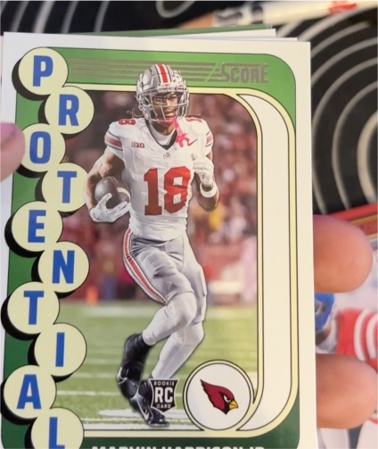 2024 Panini Score Protential #16 Marvin Harrison Jr. — front