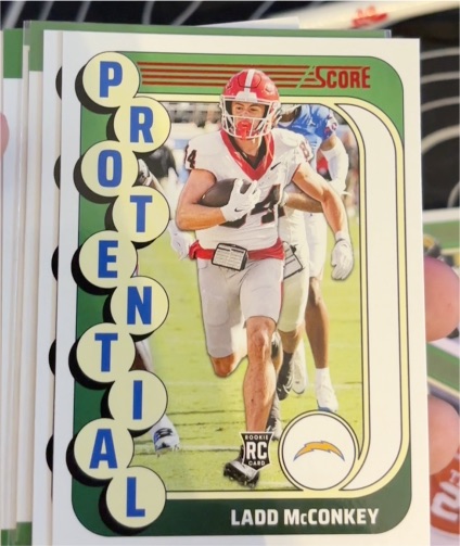 2024 Panini Score #1 Ladd McConkey Protential — front