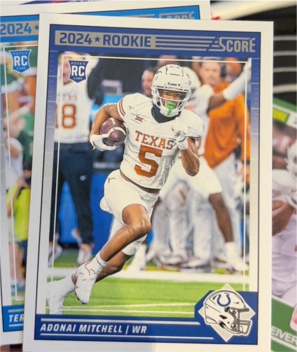2024 Panini Score #340 Adonai Mitchell — front