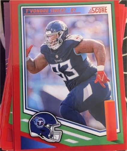 2025 Panini Score #91 T'Vondre Sweat — front