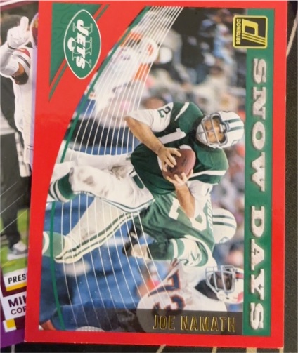 2018 Donruss Snow Days #SD-2 Joe Namath — front