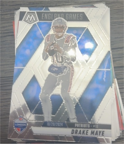 2025 Panini Mosaic #258 Drake Maye England Games — front