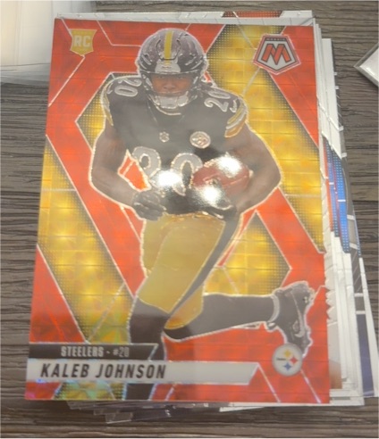 2021 Panini Mosaic #20 Kaleb Johnson — front