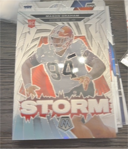 2025 Panini Mosaic #13 Mason Graham Storm Rookie Silver — front