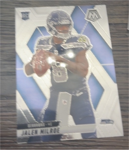 2025 Panini Mosaic Jalen Milroe Rookie Card — front