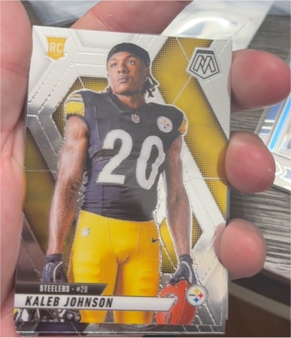 2025 Panini Mosaic #289 Kaleb Johnson — front