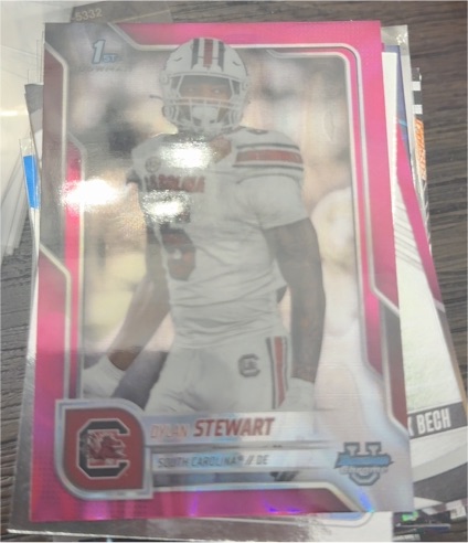 2025 Bowman University Chrome #124 Dylan Stewart — front