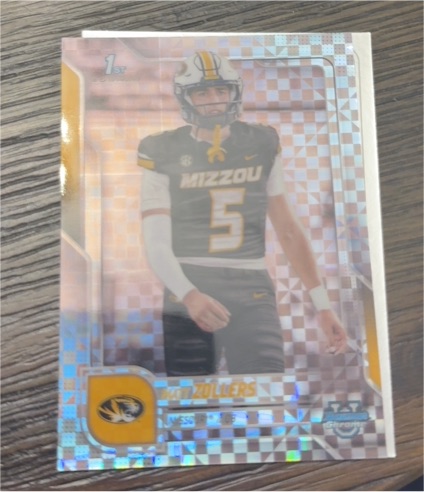 2025 Bowman University Chrome #19 Matt Zollers — front