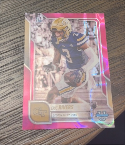 2025 Bowman University Chrome #86 Eric Rivers — front