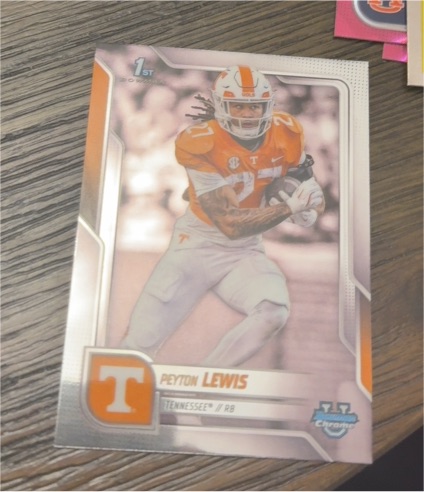 2025 Bowman Chrome University #97 Peyton Lewis — front