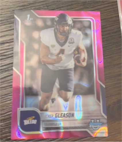 2025 Bowman University Chrome #9 Tucker Gleason — front