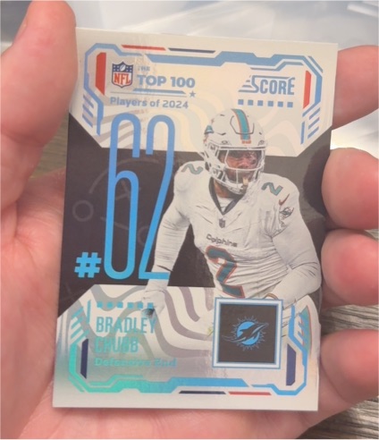 2025 Panini Score Top 100 #62 Bradley Chubb — front