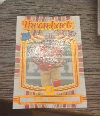 2025 Donruss Throwback Rated Rookie Mykel Williams — front