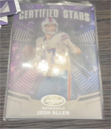 2025 Panini Certified Stars #CST-JAN Josh Allen — front