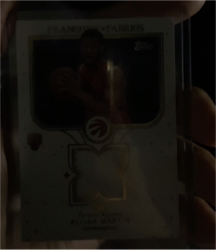 2025-26 Topps Franchise Fabrics #FF-AM Alijah Martin — front