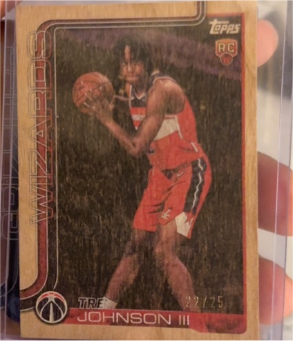 2025-26 Topps #206 Tre Johnson III — front