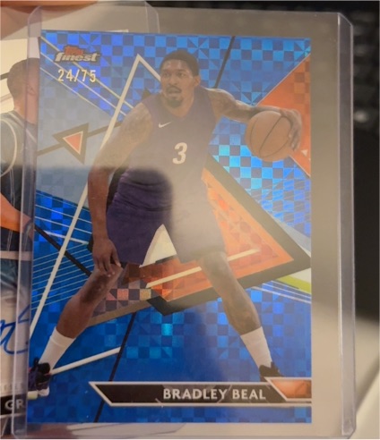 2023-24 Topps Finest #168 Bradley Beal Checkerboard Refractor — front