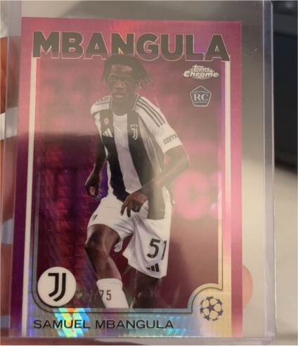 2024-25 Topps Chrome UEFA Club Competitions #12 Samuel Mbangula — front