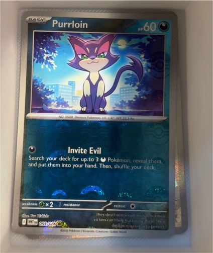 2023 Pokémon Scarlet & Violet White Flare #055 Purrloin — front