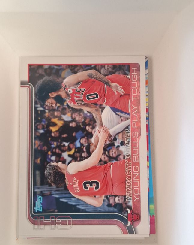 2025-26 Topps #277 Windy City Wonder: Young Bulls Play Tough Coby White — front
