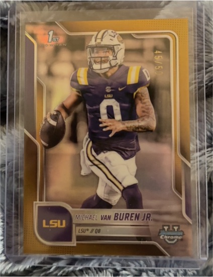 2025 Bowman Chrome University #53 Michael Van Buren Jr. — front