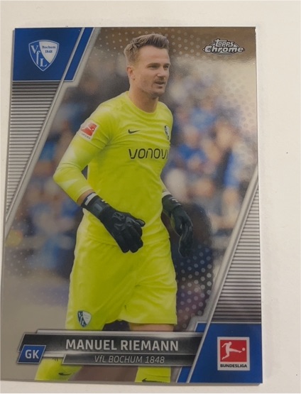2021-22 Topps Chrome Bundesliga #45 Manuel Riemann VfL Bochum 1848 — front