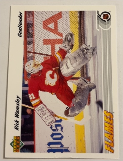 1991-92 Upper Deck #130 Rick Wamsley — front