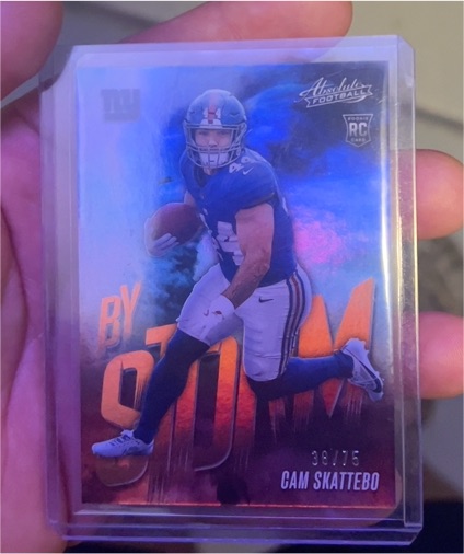 2025 Panini Absolute Football #2 Cam Skattebo By Storm Rookie — front