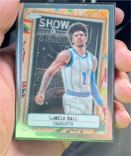 2024-25 Topps Chrome #ST-8 LaMelo Ball Show and Tell — front