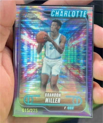 2024-25 Topps Chrome #61 Brandon Miller — front
