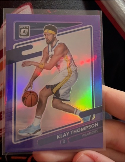 2021-22 Panini Donruss Optic #124 Klay Thompson — front