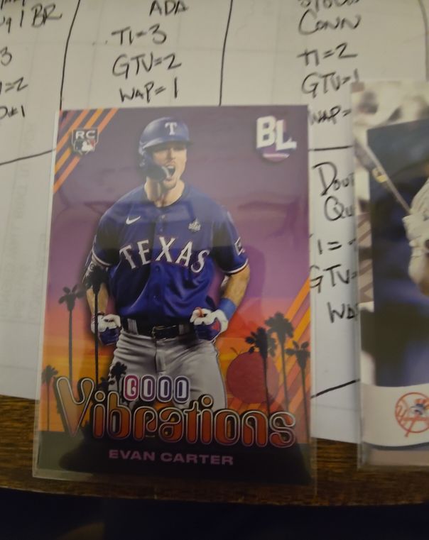 2024 Topps Big League #GV-23 Evan Carter Good Vibrations — front