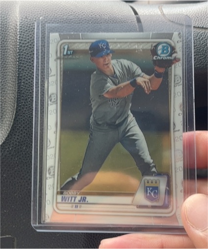 2020 Bowman Chrome Prospects #BCP-25 Bobby Witt Jr. — front