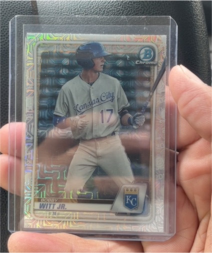 2020 Bowman Chrome #BCP-160 Bobby Witt Jr. — front