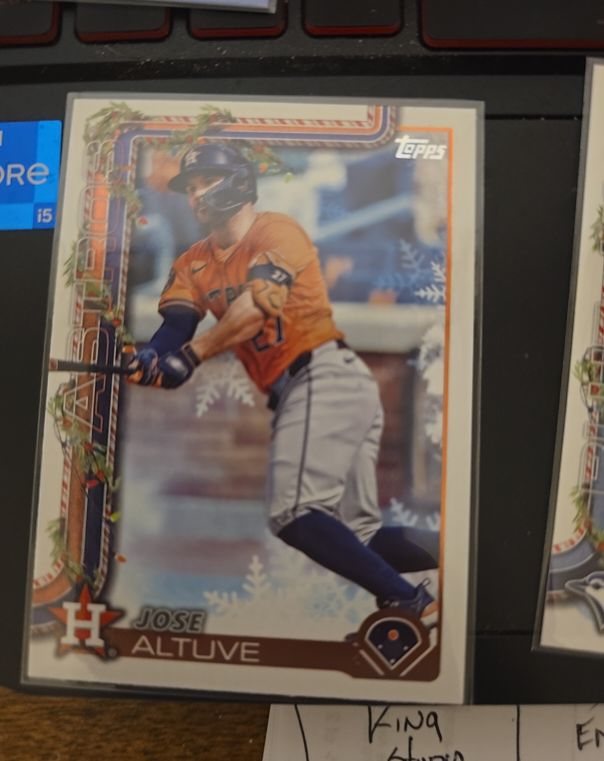 2025 Topps Holiday #H163 Jose Altuve — front