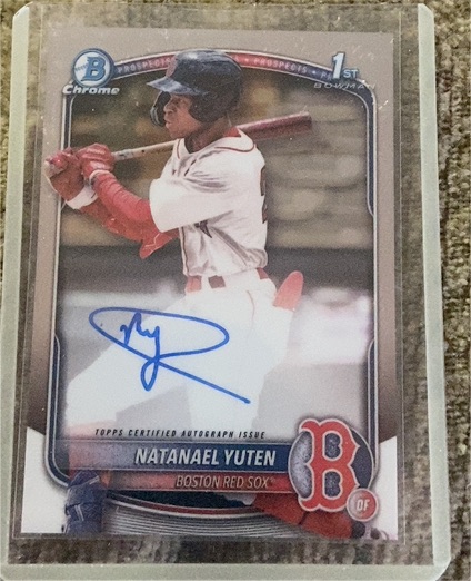 2025 Bowman Chrome #CPA-NY Natanael Yuten — front