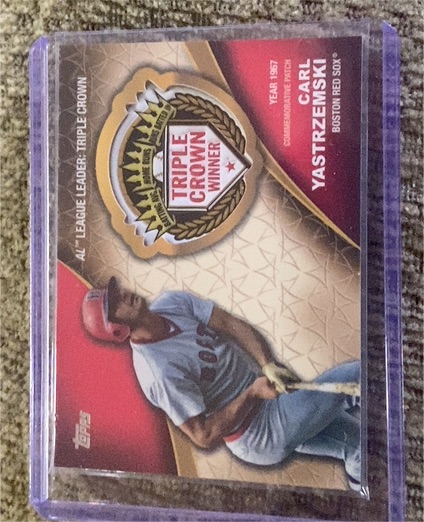 2023 Topps Series 2 #CA-CY Carl Yastrzemski Crowning Achievements Patch — front