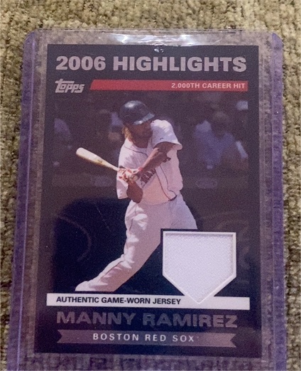 2007 Topps 2006 Highlights Relic Manny Ramirez #HRMR — front