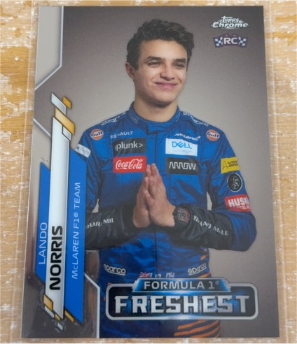 2020 Topps Chrome Formula 1 #199 Lando Norris Freshest Rookie — front