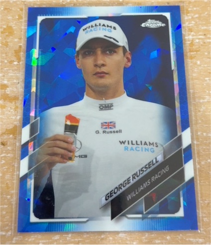 2021 Topps Chrome Formula 1 Sapphire #35 George Russell — front