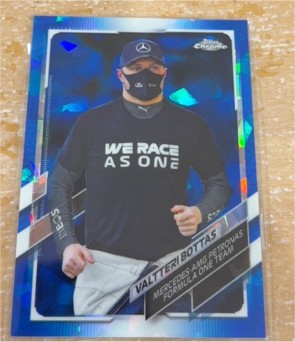 2021 Topps Chrome Sapphire Formula 1 #44 Valtteri Bottas — front