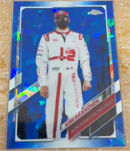 2021 Topps Chrome Sapphire Formula 1 #34 Kimi Räikkönen — front