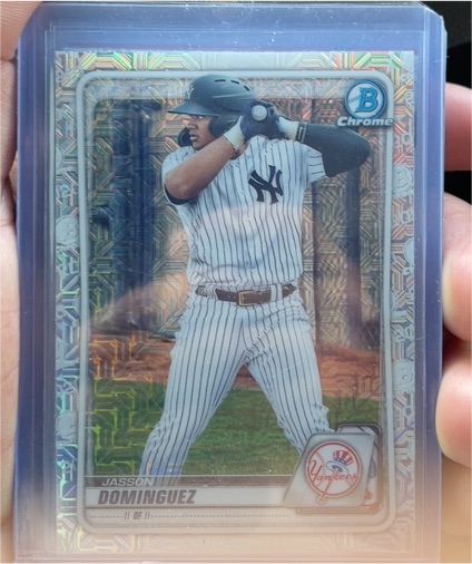2020 Bowman Chrome Draft #BD-151 Jasson Dominguez — front