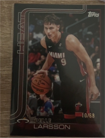 2025-26 Topps #79 Pelle Larsson Miami Heat — front