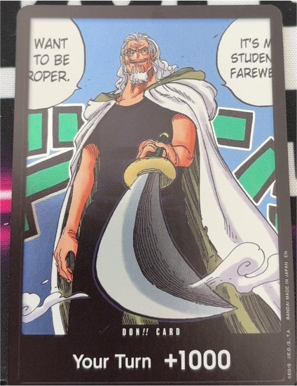 2022 One Piece Legacy of the Master OP12 Silvers Rayleigh DON!! Card — front