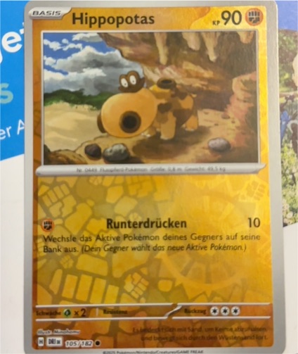2025 Pokémon SV10: Destined Rivals #105 Hippopotas — front