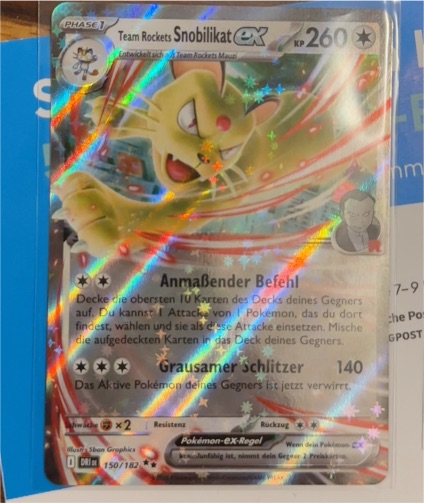 2025 Pokémon #150 Team Rocket's Persian ex — front