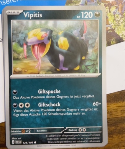 2023 Pokémon Scarlet & Violet #128 Vipitis — front