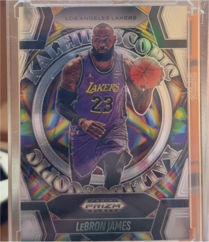 2024-25 Panini Prizm Black #6 LeBron James Kaleidoscopic Silver — front
