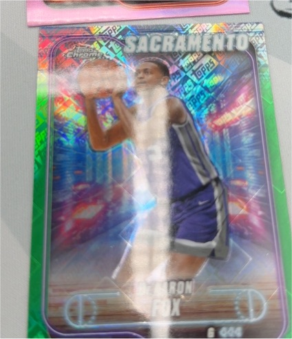 2024-25 Topps Chrome #644 De'Aaron Fox — front